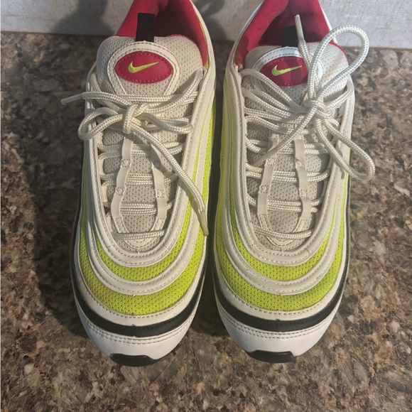 Nike White and Lime Athletic Shoes - Picture 5 of 5